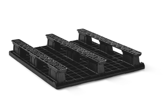 Kunststof pallet 1200 x 1000 open dek  3 onderlatten light - 2 qp1210lb3rr b - 2.QP1210LB3RR