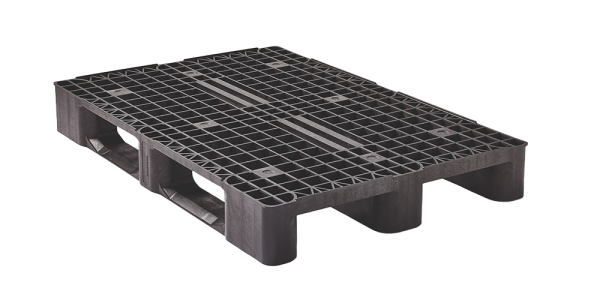 Kunststof pallet 1200 x 800 3 runners medium (NEW) - 3 1208mx 3runners open deck - 3.QP1208MB3RR