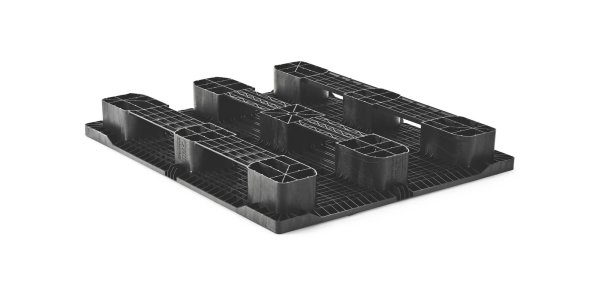 Kunststof pallet 1300 x 1100 gesloten dek 3 onderlatten medium - Kunststof pallet 1100 1300 qp1311mr3r ascd b - QP1311MB3R-SCD