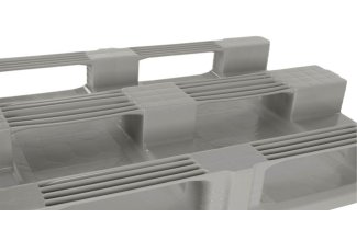 Hygienische pallet 1200 x 1000 gesloten dek 3 onderlatten heavy - Kunststof pallet 800 1200 qph1208hp3rr cdg b 1 - QPH1210HP3RR-CDG
