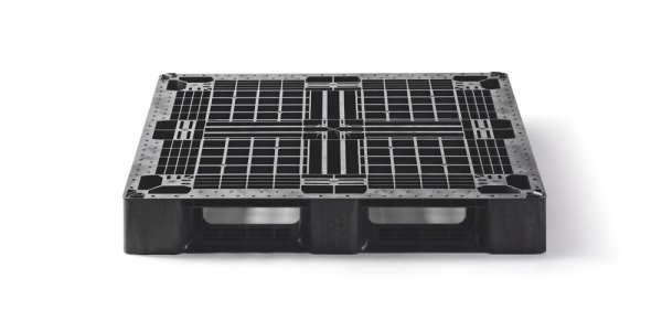 Kunststof pallet 1100 x 1100 open dek  6 onderlatten medium - Qp1111mr6r as 3 - QP1111MB6R-AS