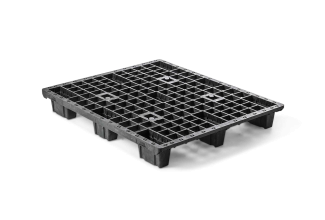 Kunststof pallet 1200 x 1000 open dek 9 pootjes light - Qp1210lb9fr - QP1210LB9FR