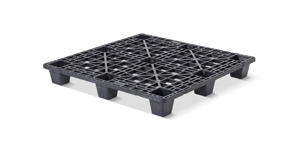 Kunststof pallet 1200 x 1200 open dek  9 pootjes light - Qp1212lb9fr - QP1212LB9FR