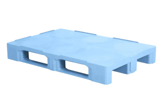 Hygienische pallet 1200 x 800 gesloten dek 3 onderlatten heavy - Qph1208hp3rr cdb 1 - QPH1208HP3RR-CDB