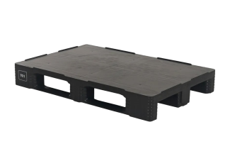 Hygienische pallet 1200 x 800 gesloten dek 3 onderlatten heavy - Qph1208hr3rr eco - QPH1208HR3RR-ECO
