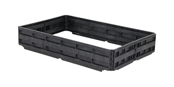 Kunststof vouwrand 1200 x 800 - 6 scharnieren - Vouwbare pallet opzetrand 1200 x 800 mm 6 scharnieren 1 - QPHKVOUWR1208-6