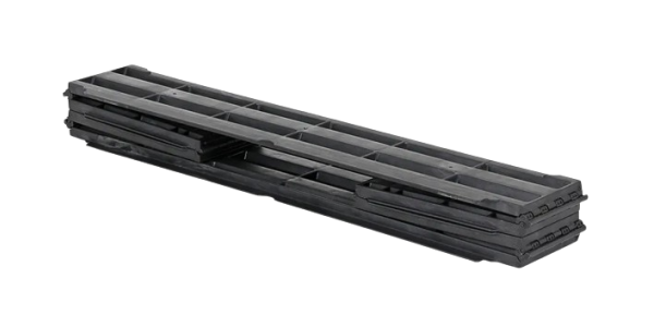 Kunststof vouwrand 1200 x 800 - 6 scharnieren - Vouwbare pallet opzetrand 1200 x 800 mm 6 scharnieren 4 - QPHKVOUWR1208-6